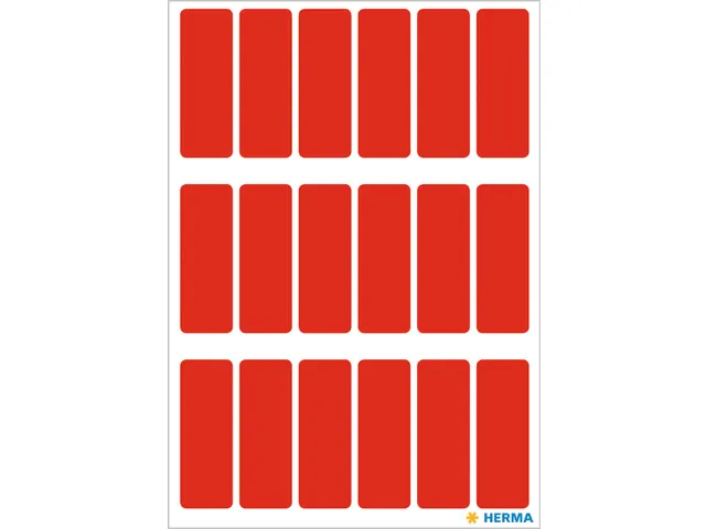 HERMA 3652 Universele etiketten 12x34mm Rood 90 stuks