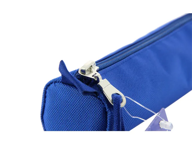 Pennenetui Oxford rond blauw