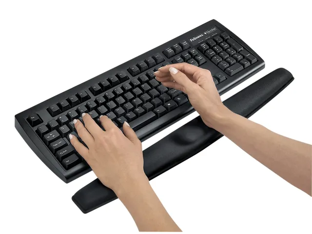 Polssteun Fellowes Memoryfoam zwart toetsenbord