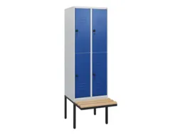Dubbeldekse dekenkist,HxBxD 1950x600x815mm,2x2vak.,vak B 300mm