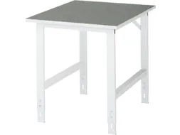 werkbank,HxBxD 760-1080x750x1000mm,houtblad,m. linoleumlaag