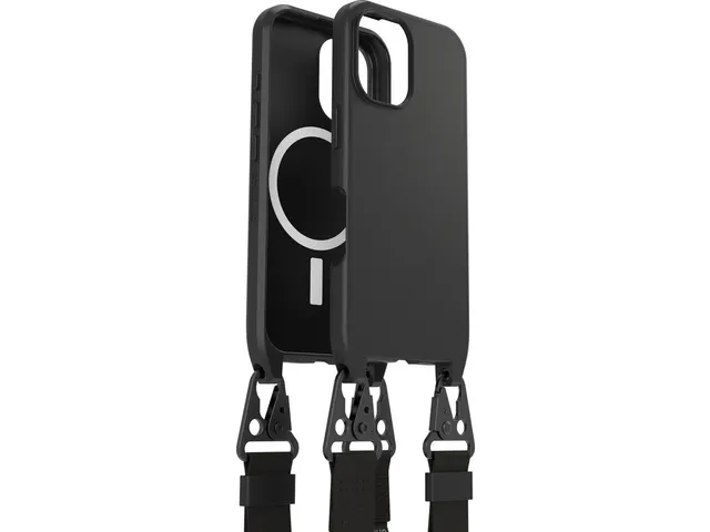 React Necklace Hoesje Geschikt voor Apple iPhone 16 Zwart