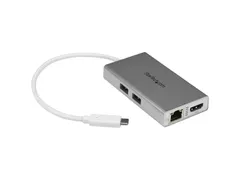 Usb-C Multiport Laptop Adapter 4K Hdmi - Gbe - Usb 3.0 - Zilver & Wit