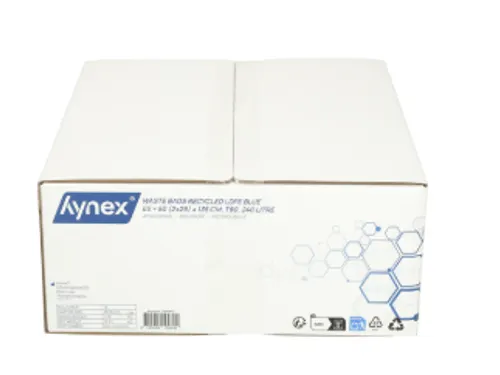 Hynex Afvalzak LDPE Gerecycled T80 240 Liter Blauw 65+50x135cm 10st
