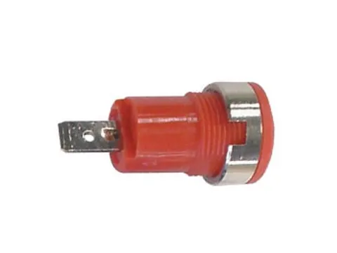 IEC1010 Bindpaal, Faston - Rood