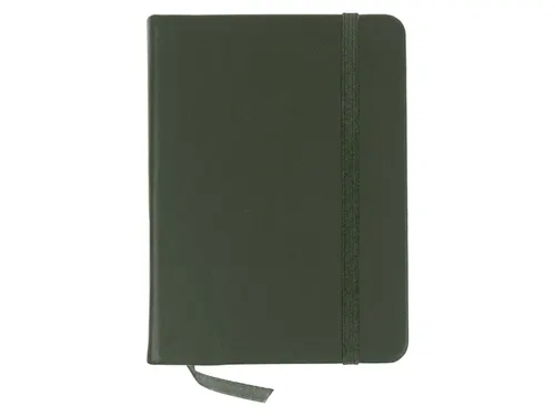 Schetsboek Kangaro A6 forest green PU HC 80 vel 140gr roomwit met elas