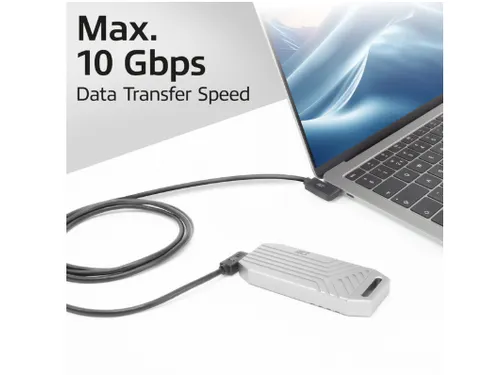 Kabel ACT USB-C hoek links/rechts 10Gbps 1m