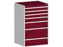 ladekast HxBxD 1200x800x650mm 7laden romp RAL7035 front RAL3004