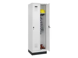 locker,HxBxD 1950x600x500mm,2vak,vak B 300mm,draaigrendel,sokkel