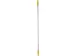 Manche en aluminium 2958-6 jaune 130cm Ø25 mm à pas de vis