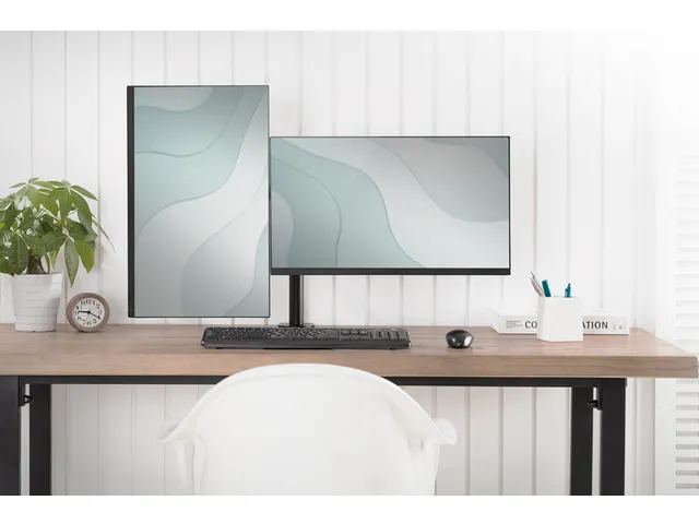 Support 2 écrans DIGITUS universel avec pince