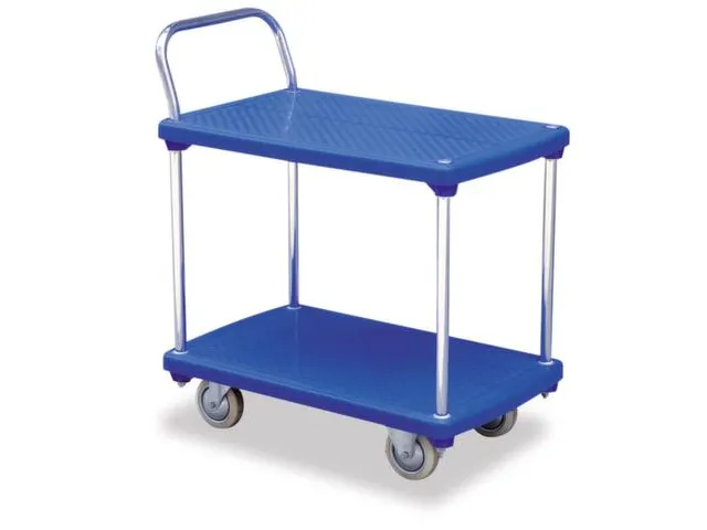 Tafelwagen Kunststof 200kg 2 Etages 810x500mm H 890mm