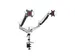 Bras 2 édrans 15-32 inch Vérin Argent