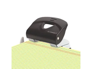 Q-CONNECT Medium Duty perforator Metaal 2-gaats 20 vel Zwart - 2