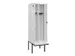 locker met bank,voor scheiding van kleding,HxBxD 2120x600x815mm,2vak