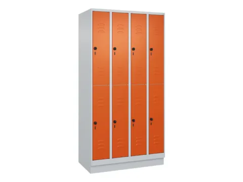 dubbeldekse locker,HxBxD 1950x1000x500mm,4x2vak.,vak B 250mm