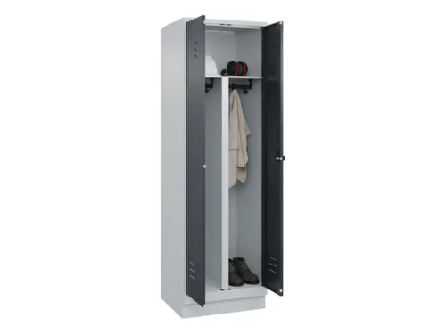 PBM-locker,HxBxD 1950x600x500mm,2vak,vak B 300mm,draaigrendel