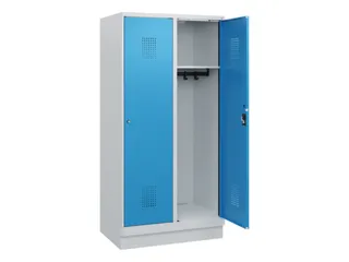 schoollocker,HxBxD 1630x800x500mm,2vak,vak B 400mm,cil.-slot,sokkel - 1