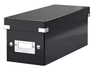 Cd-box Leitz Click & Store 143x136x352 Zwart 84% gerecycled karton - 1