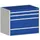ladekast,HxBxD 800x1050x650mm,4lade(n),lade voor zware lasten