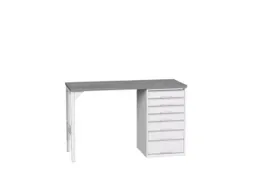 werkbank,HxBxD 930x1500x600mm,linoleumblad,2voeten/1container
