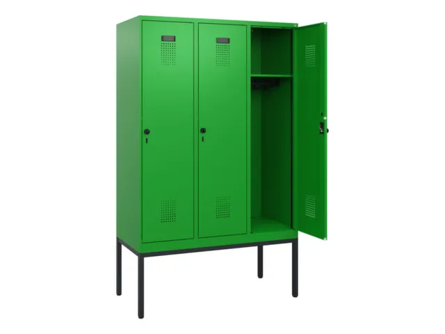schoollocker,HxBxD 1950x1200x500mm,3vak,vak B 400mm,draaigrendel