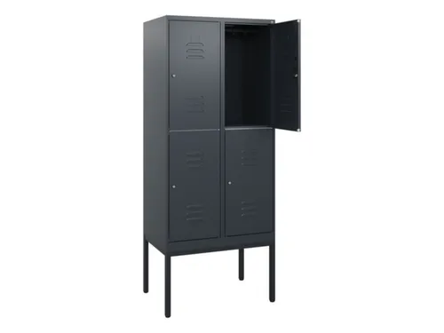 dubbeldekse locker,HxBxD 1950x800x500mm,2x2vak.,vak B 400mm