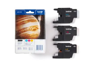 Brother LC-1240 Inktcartridges Cyaan Magenta Geel - 1