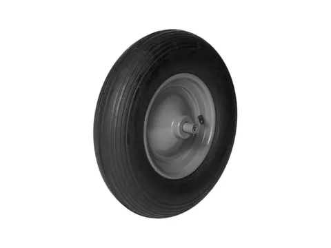 kruiwagenwiel,draagverm. 250kg,ØxB 400x100mm,aslengte 200mm