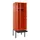 locker met bank,voor scheiding van kleding,HxBxD 2120x600x815mm,2vak