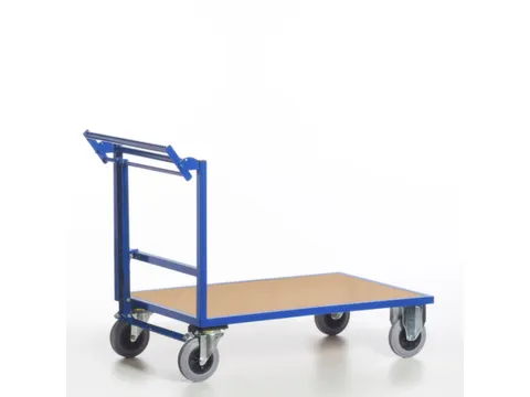 duwbeugelwagen,draagverm. 500kg,laadvl. LxB 1200x800mm,houtplaat