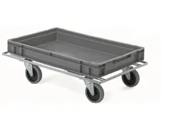 onderwagen voor kratten,draagverm. 200kg,laadvl. LxB 800x600mm
