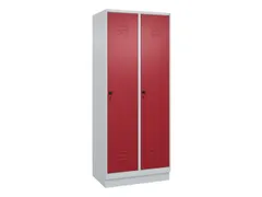 locker,HxBxD 1950x800x500mm,2vak,vak B 400mm,draaigrendel,sokkel