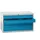 ladekast 600x1023x600mm 4laden cilinderslot RAL7035 front RAL5012