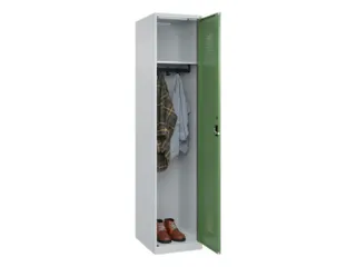 locker,HxBxD 1850x400x500mm,1vak,vak B 400mm,cil.-slot,staand op vloer - 1