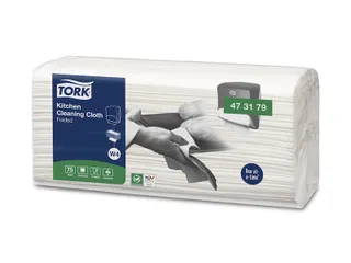 Reinigingsdoek Tork 473179 Kitchen Cleaning W4 extra absorberend wit 4 - 2