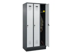 locker,HxBxD 1950x900x500mm,3vak,vak B 300mm,draaigrendel,sokkel