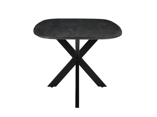 Table de réunion Harper Pied araignée Ovale danois 200x100cm Noir