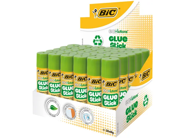 Lijmstift Bic ecolutions 8gr doos à 20+10 gratis