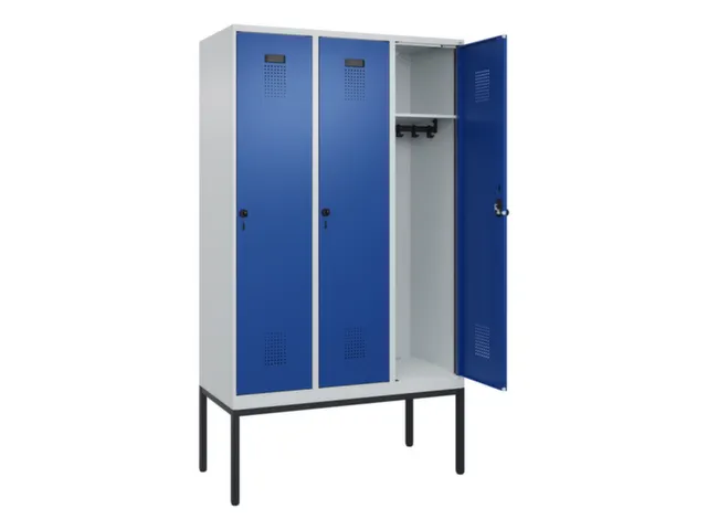 locker,HxBxD 2120x1200x500mm,3vak,vak B 400mm,draaigrendel