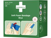 Cederroth 51011010 Soft Foam Bandage Blauw 6cm x 4,5m