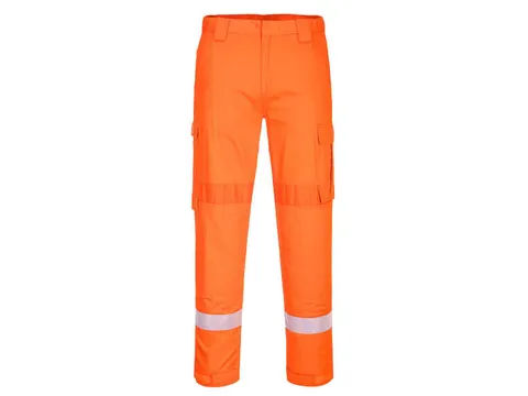 Portwest FR401 werkbroek, fluo oranje, maat M, per stuk