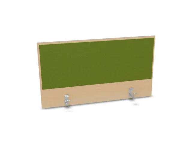 opzetpaneel,v. bureau,aanbouw achter,B 1000mm,NE-esdoorn,BN7048-groen