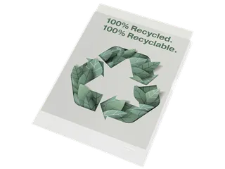 Insteekmap L-map Esselte A4 100% gerecycled PP transparant mat 0.10mm - 2