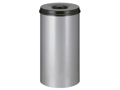 Vlamdovende Papierbak 50 Liter Aluminiumgrijs