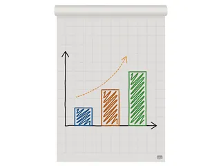 Flipoverpapier Nobo gerecycled 58x81cm dubbelzijdig rol 50 vel - 5