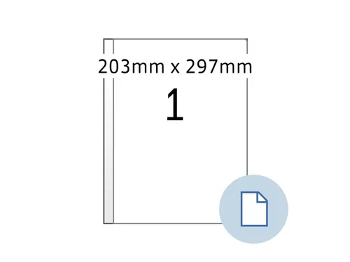 Etiket HERMA 8401 A4 EXPRESS 500 203x297mm wit 500stuks