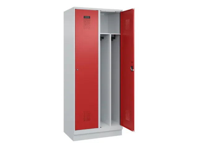 locker voor scheiding van kleding,HxBxD 1950x800x500mm,2vak