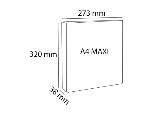 Panoramaringband Kreacover A4-maxi D-20mm 2-rings wit