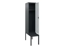 locker met bank,HxBxD 1950x400x815mm,1vak,vak B 400mm,cilinderslot